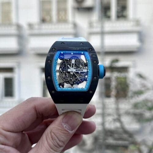 Richard Mille RM055 Full Carbon White Rubber Strap BBR 50mm